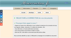 Desktop Screenshot of macorrection.fr
