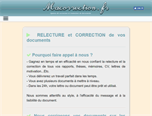 Tablet Screenshot of macorrection.fr